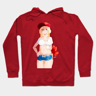 Hibiscus Blonde Girl Hoodie